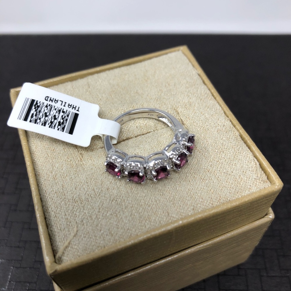 Sterling silver ring, with gemstone, size approx 5 - NWT - Picture 10 of 12
